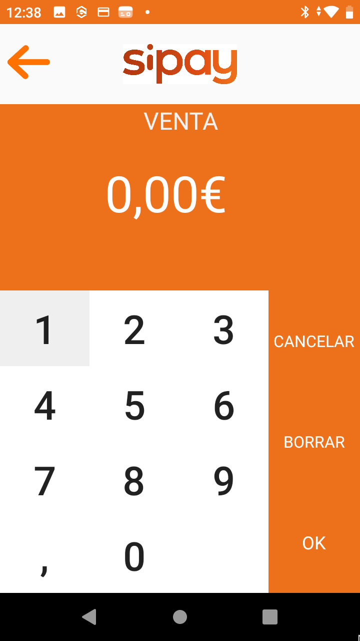 Sell screen
